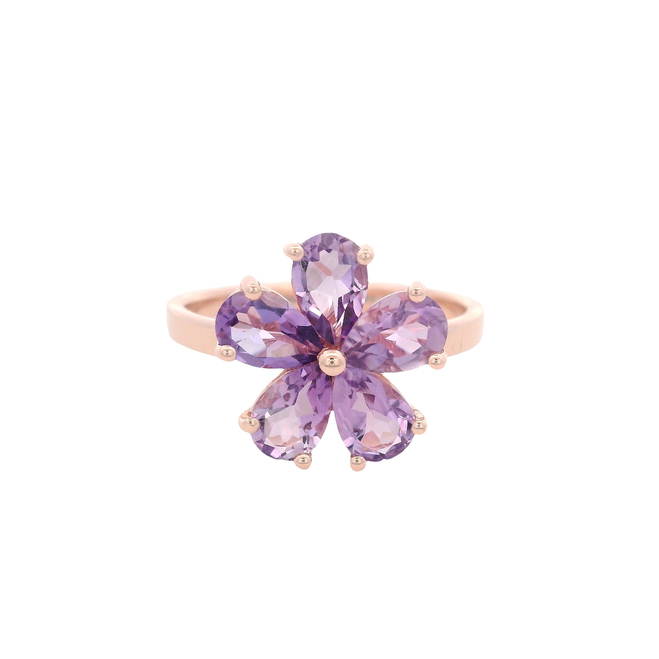925RG FLOWER AMETHYST RING T6.5