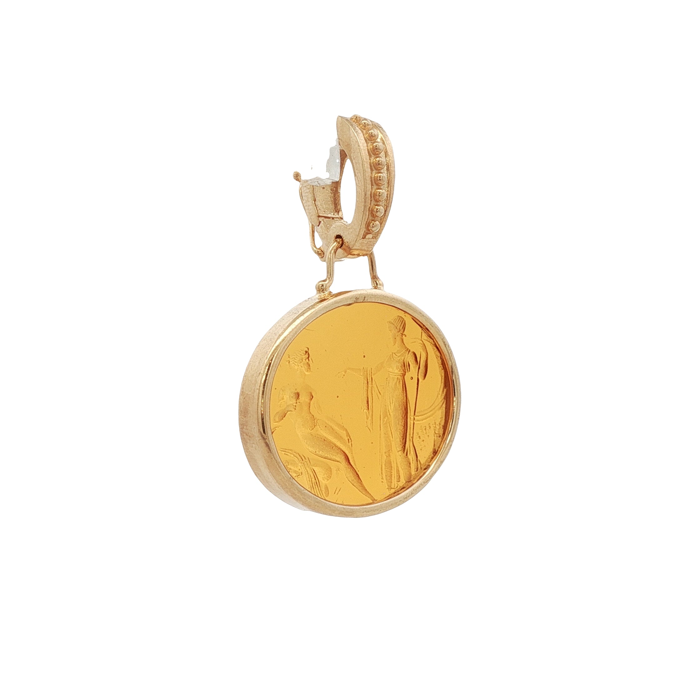 925YG COUPLE AMBAR PENDAT