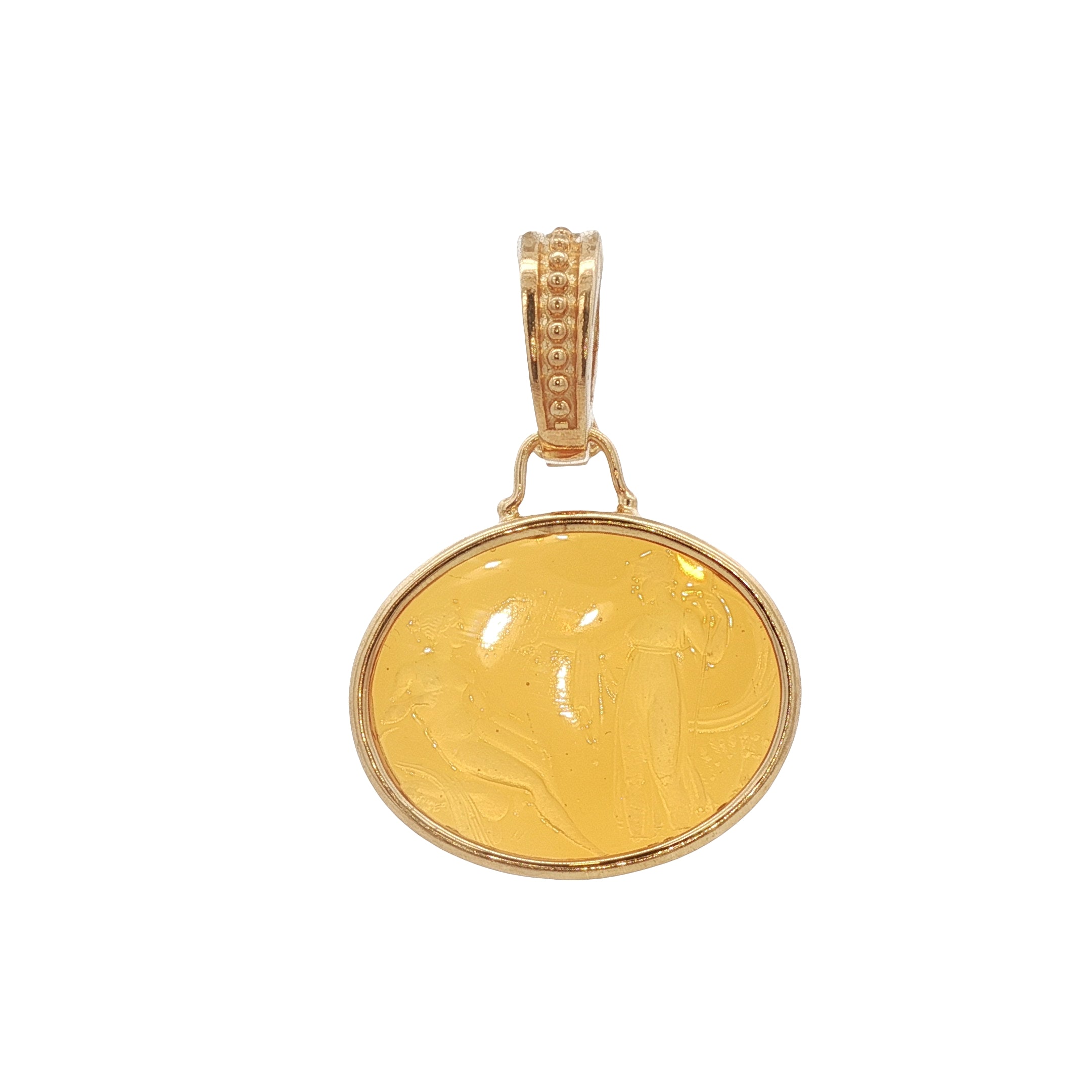 925YG COUPLE AMBAR PENDAT