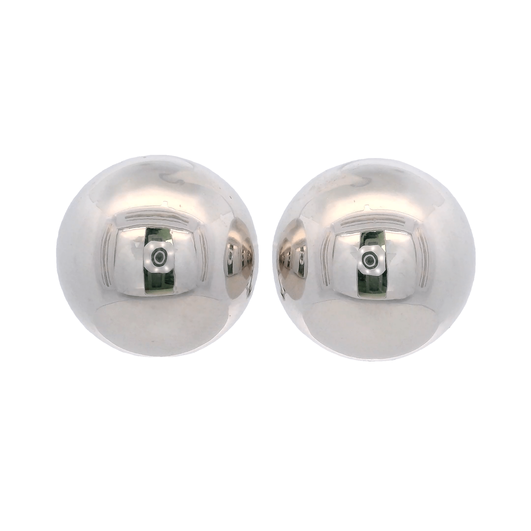 14KW DOME CIRCLE SMOOTH 16MM EARRINGS - C'SANTOS