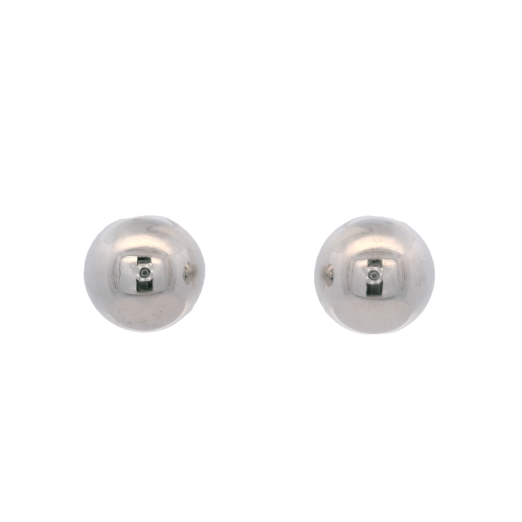14KW DOME CIRCLE SMOOTH 9MM EARRINGS - C'SANTOS