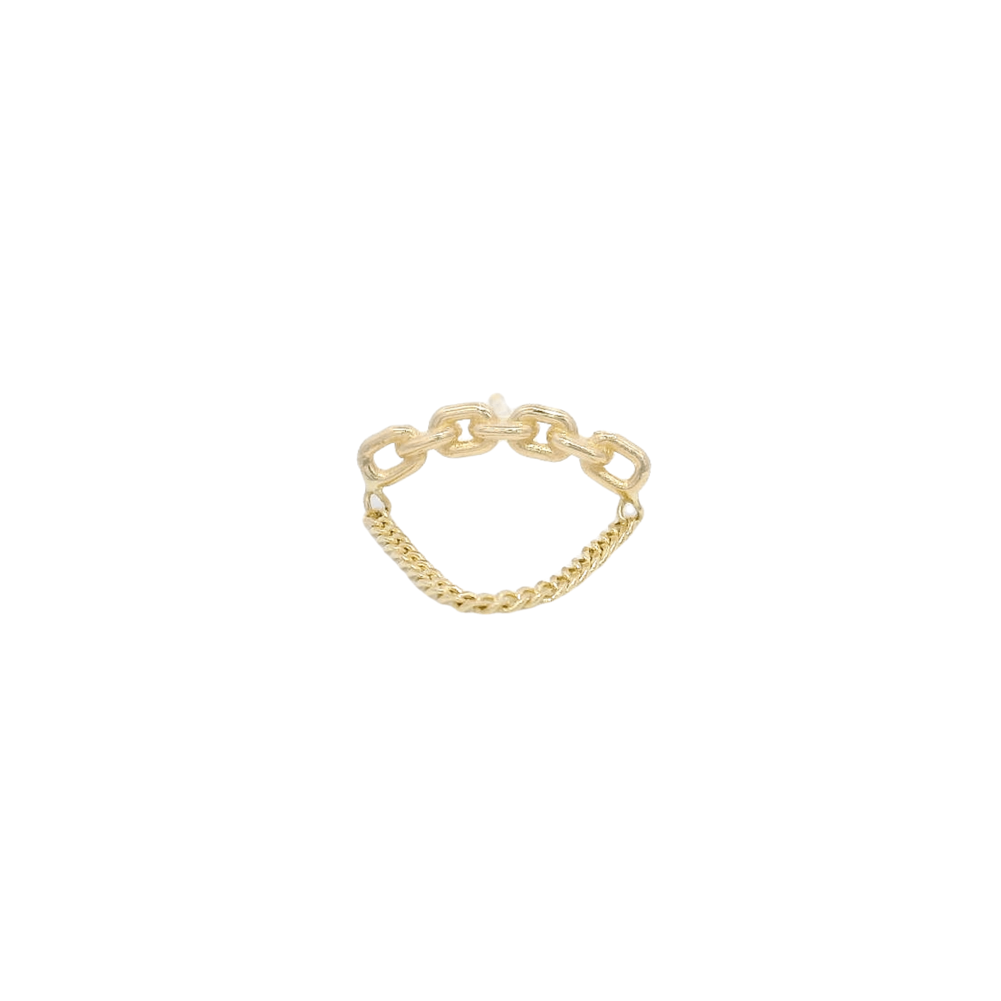 14KY CHAIN ??LINKS PIERCING - C'SANTOS