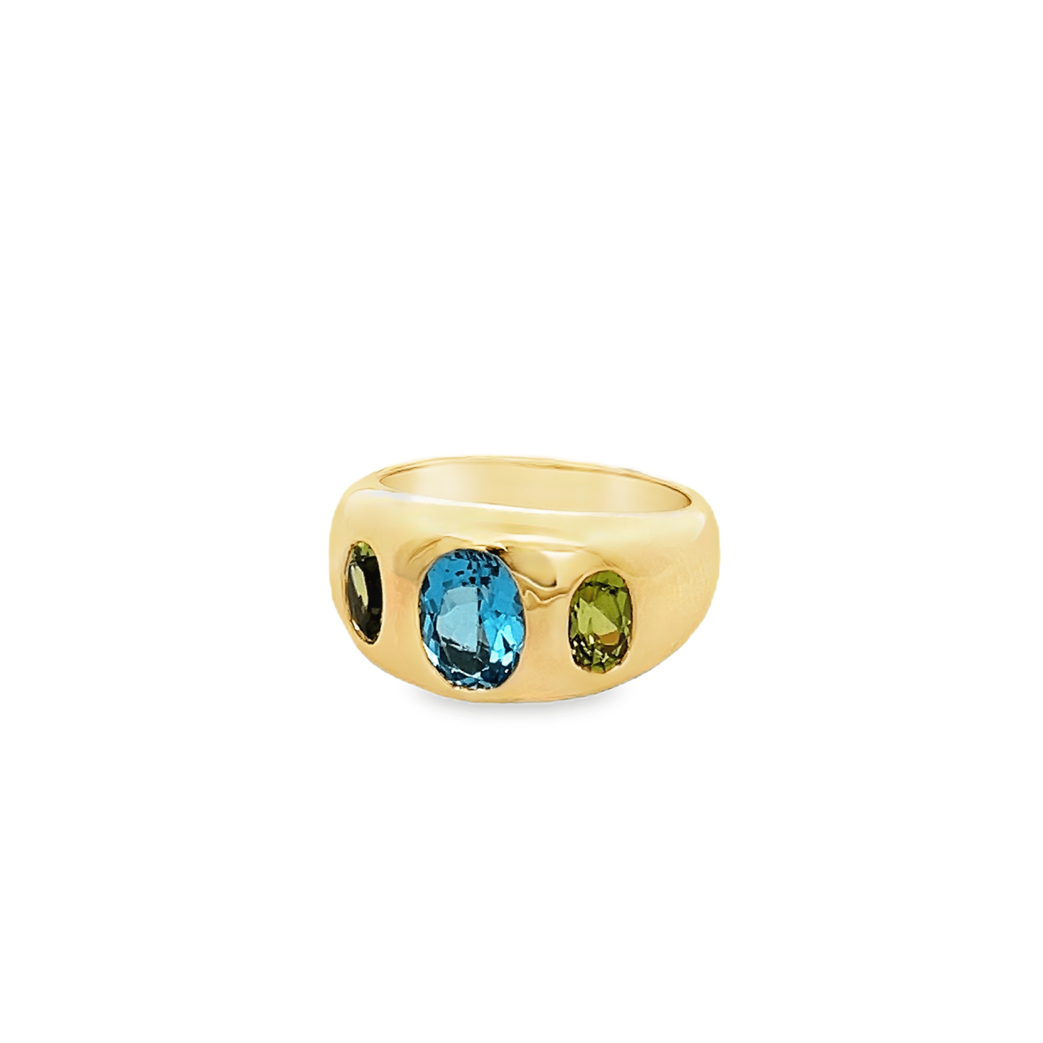 14KY DOME RING PER1.32CT TPZ1.76CT T6.5 - C'SANTOS