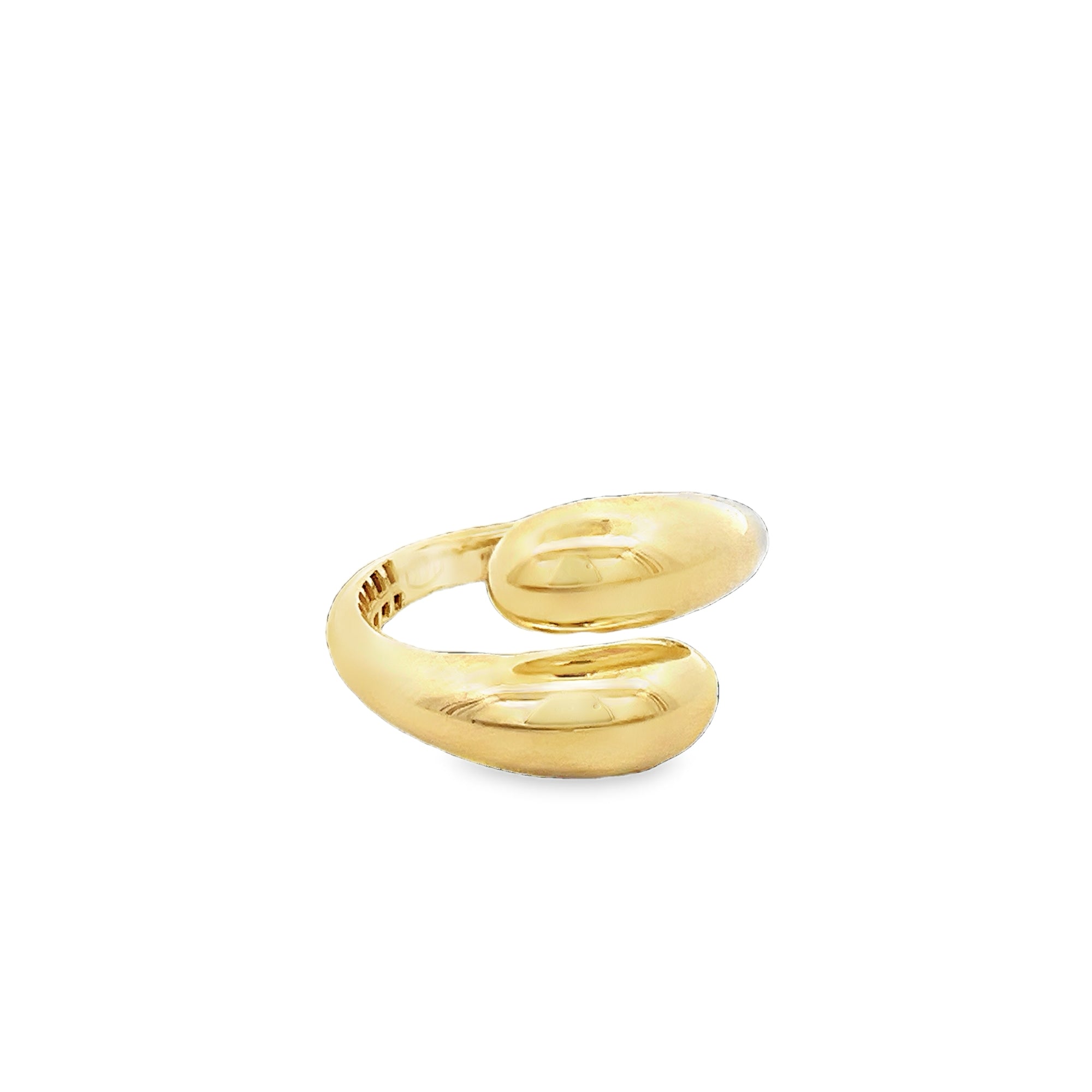 14KY DOUBLE SMOOTH DOME BYPASS RING T8 - C'SANTOS