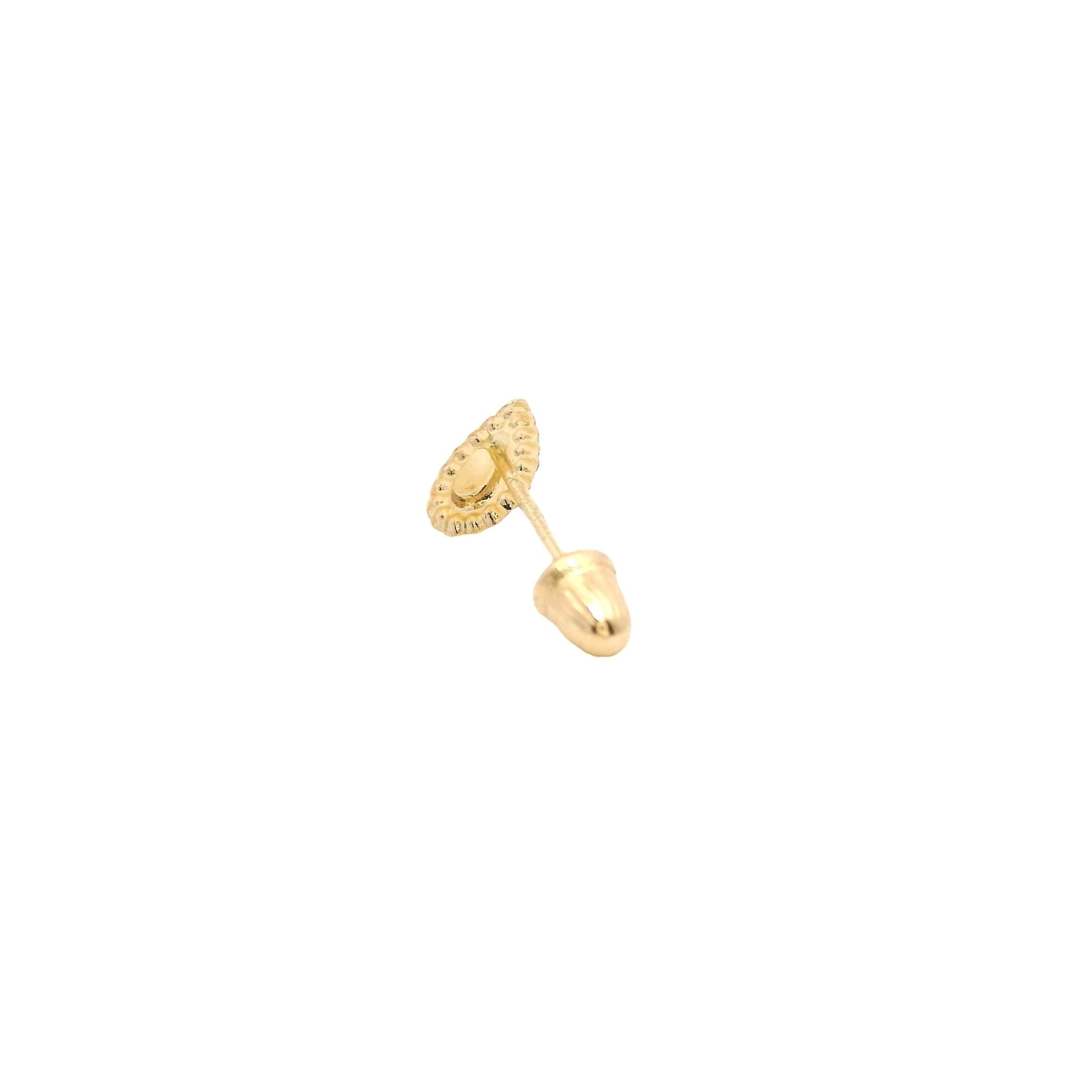 14KY DROP BALLS WITH CENTER PIERCING - C'SANTOS