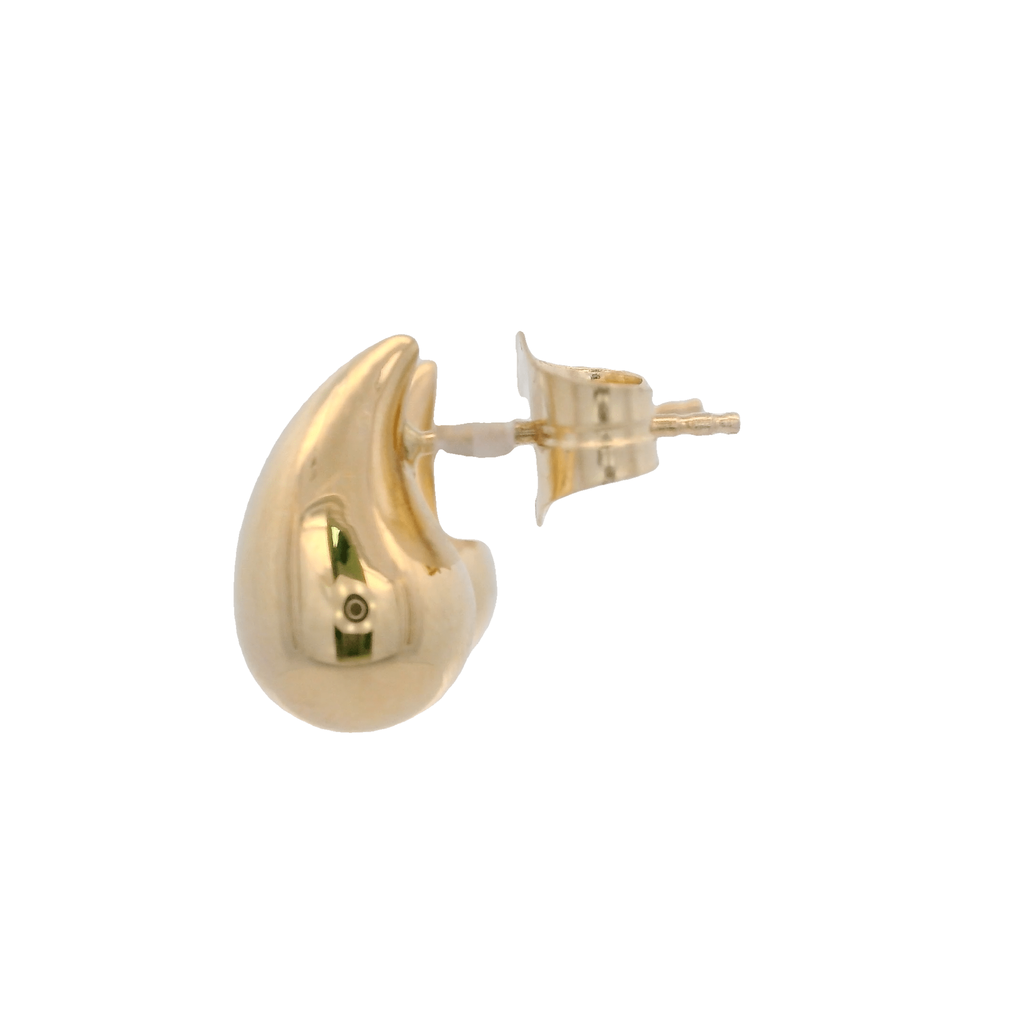 14KY DROP SMOOTH 13MM EARRINGS - C'SANTOS