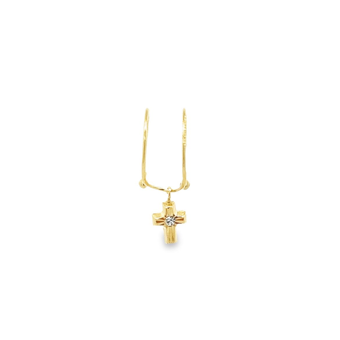 14KY EARCUFF CON CRUZ - C'SANTOS