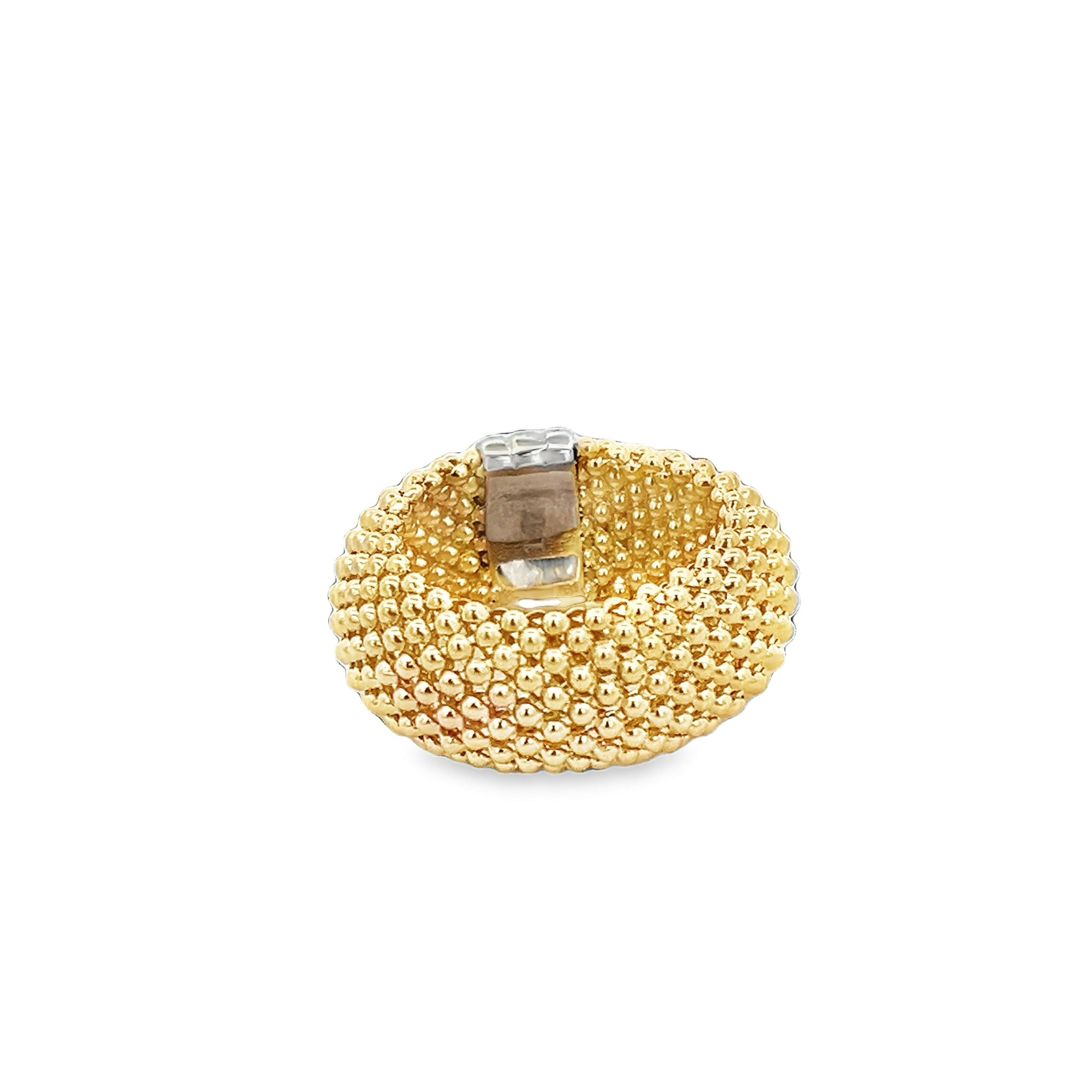 14KY MESH RING T7 - C'SANTOS