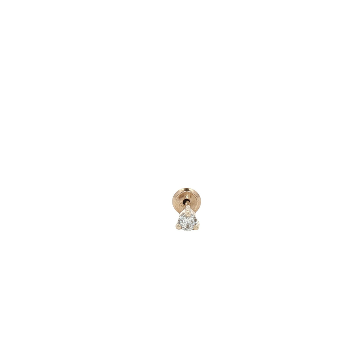 14KY PIERCING DIAMANTE 2.5 MM SOLITARIO - C'SANTOS