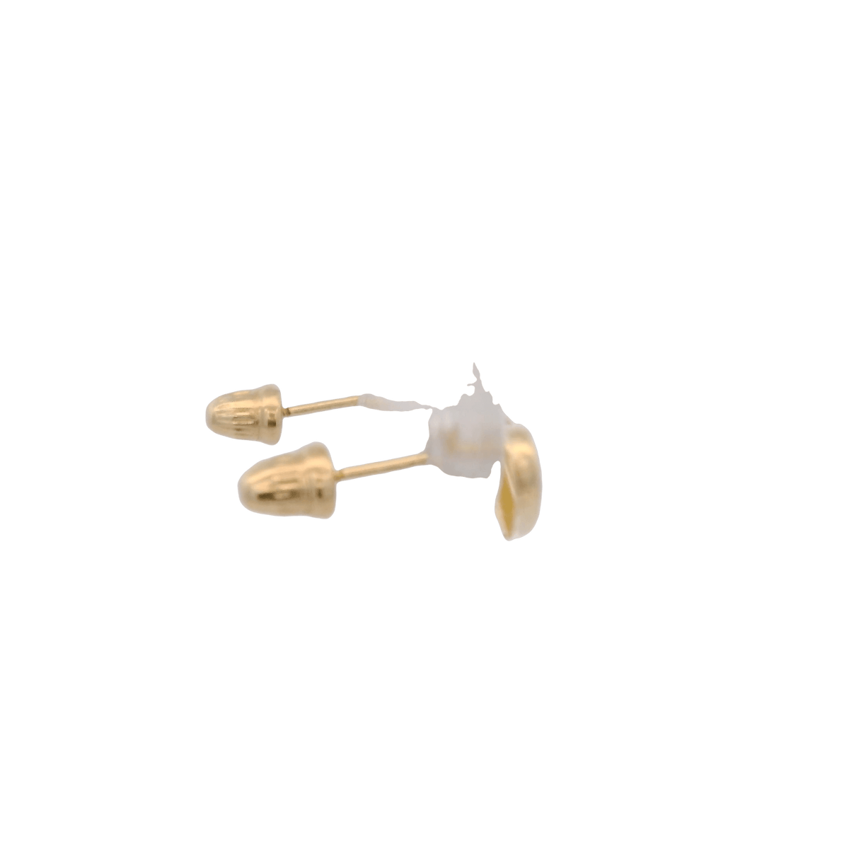 14KY TEXTURE BASIC HEART EARRINGS - C'SANTOS