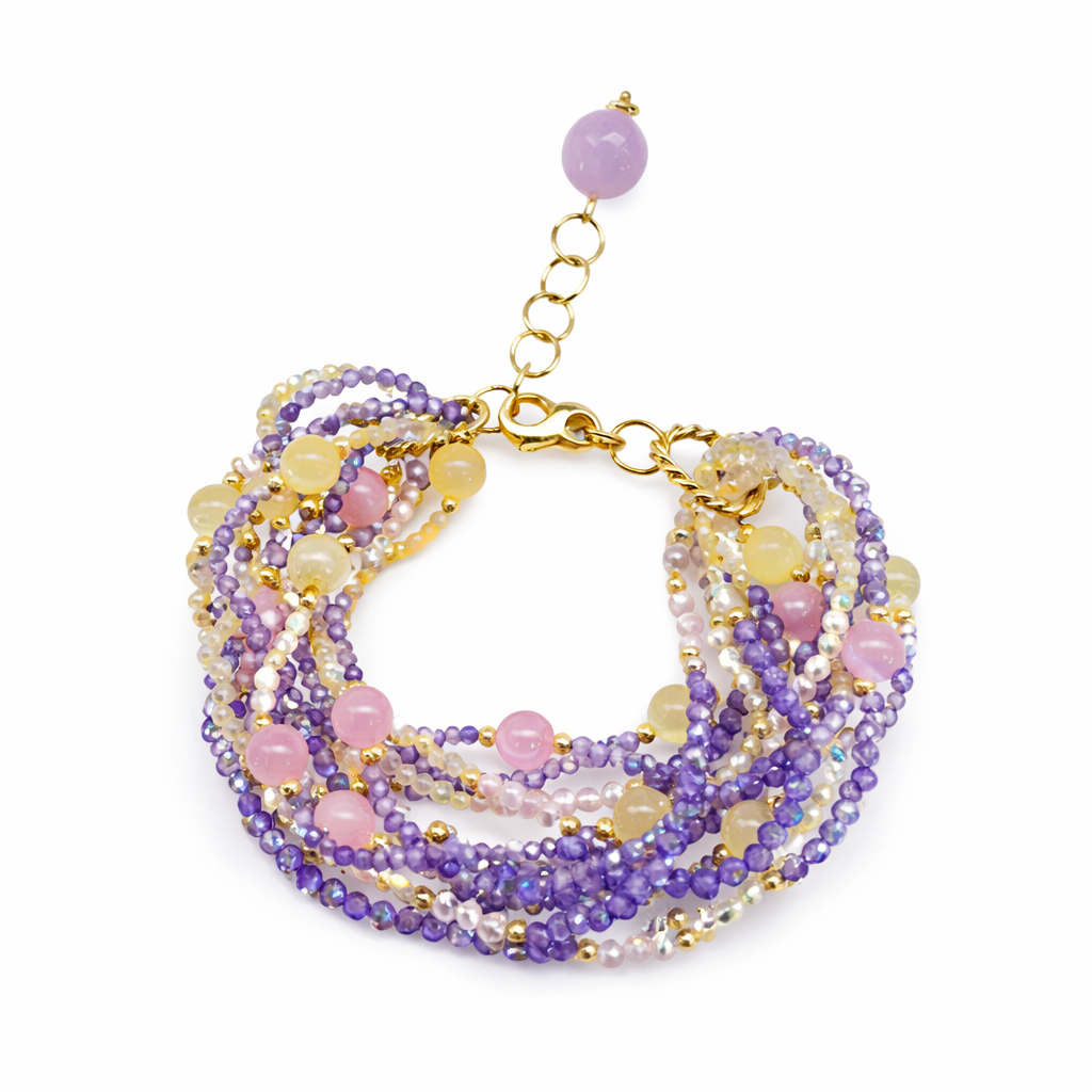 925YG MULTIFILO ZIRNI SELINITE ACELET