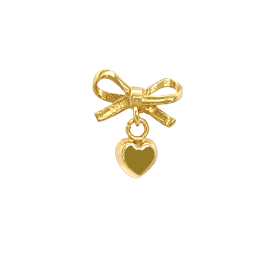 Piercing Lazo y Corazón en Oro Amarillo 14K