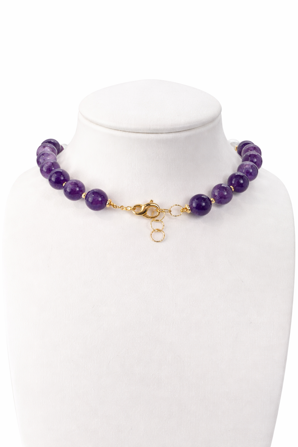 925YG CALLO PERLA ZIRC NECKLACE