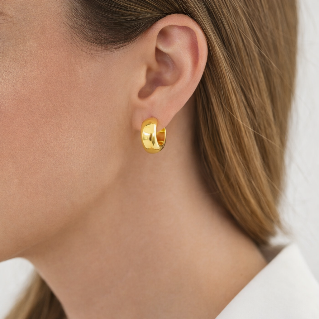 14KY CHUNKY SMALL DOME HUGGIES