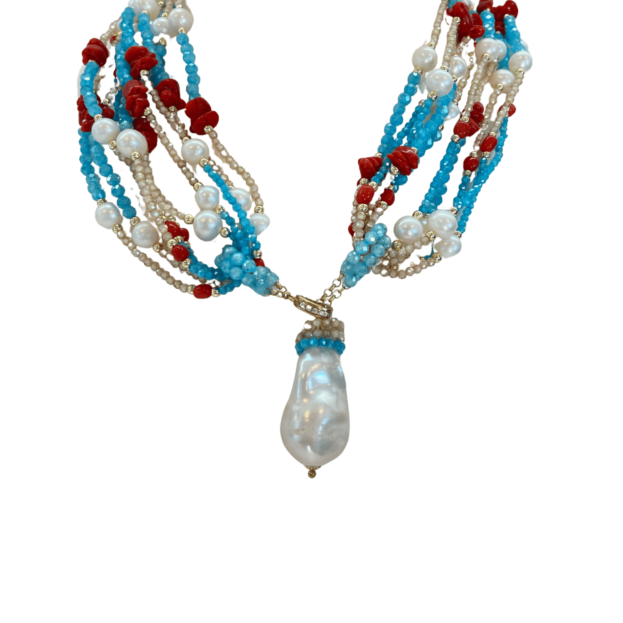 925GG CALLO ZIRNI PERL NECKLACE - C'SANTOS