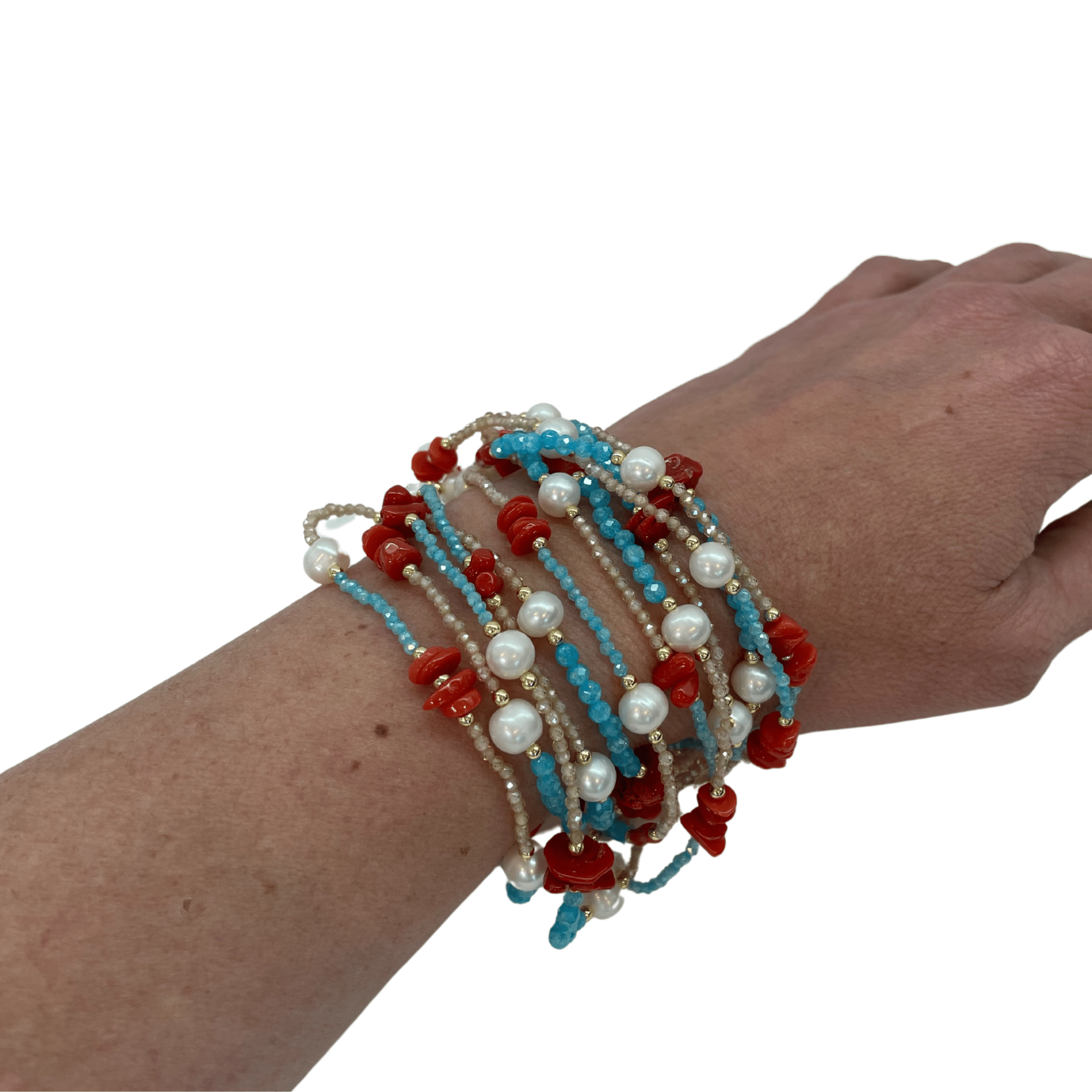 925GG CALLO ZIRNI PERLE ACELET - C'SANTOS