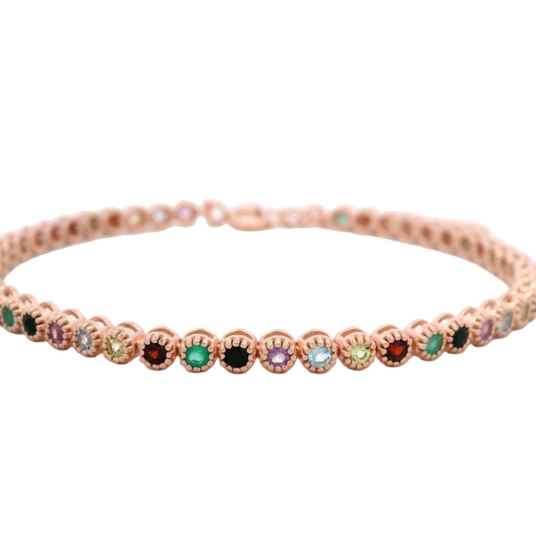 925RG TENNIS MULTI STONE BRACELET - C'SANTOS