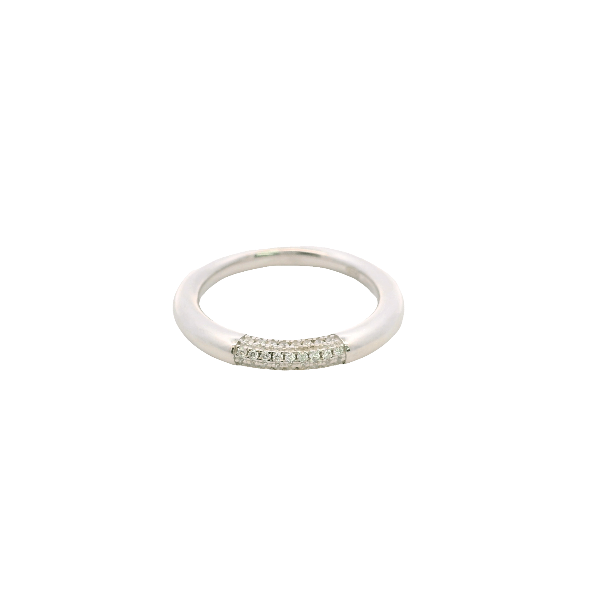 925SL BAR PAVE RING T6 - C'SANTOS