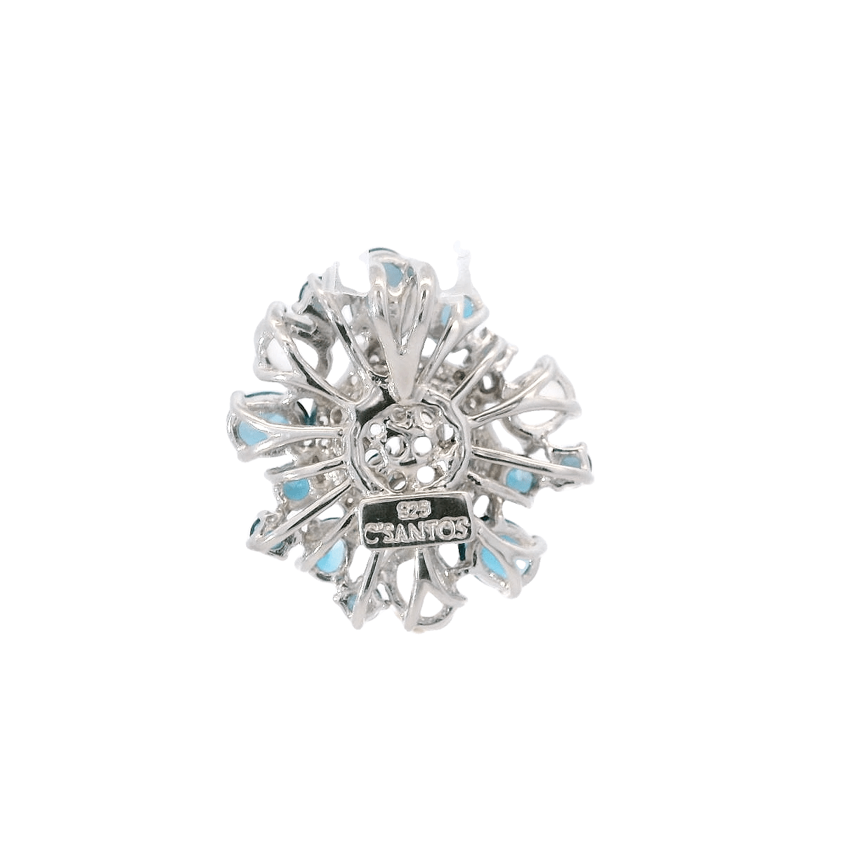 925SL CIRCLE LONDON TOPAZ MOONSTONE PENDANT - C'SANTOS