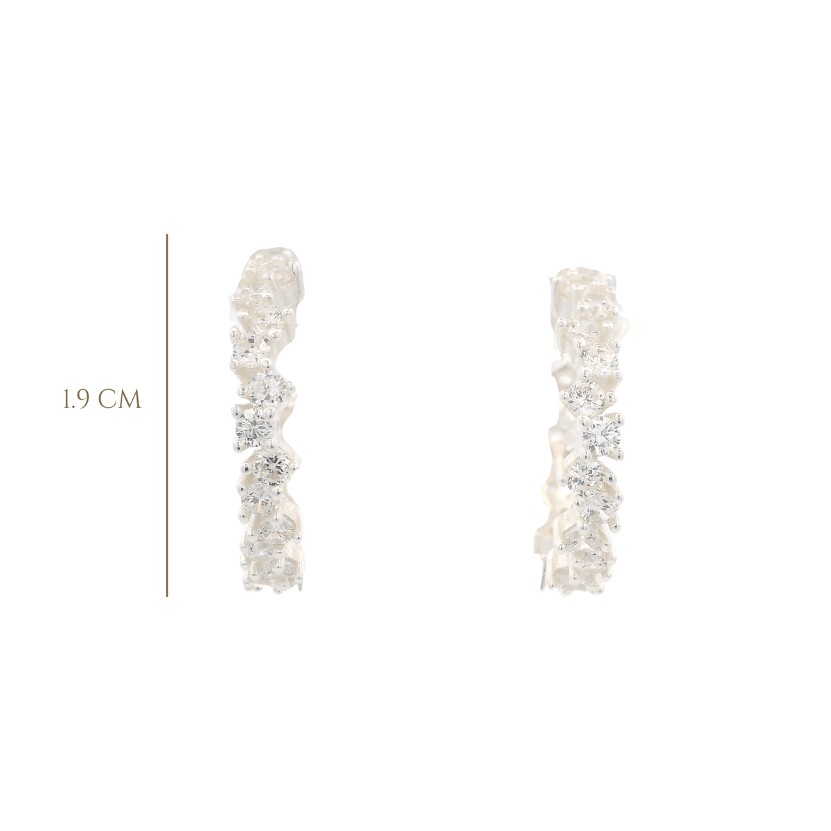 925SL SEMI INFINITY HOOPS CZ - C'SANTOS