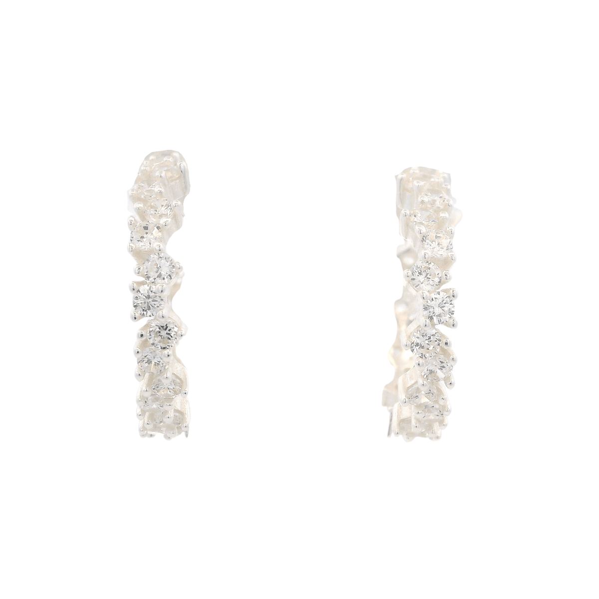 925SL SEMI INFINITY HOOPS CZ - C'SANTOS