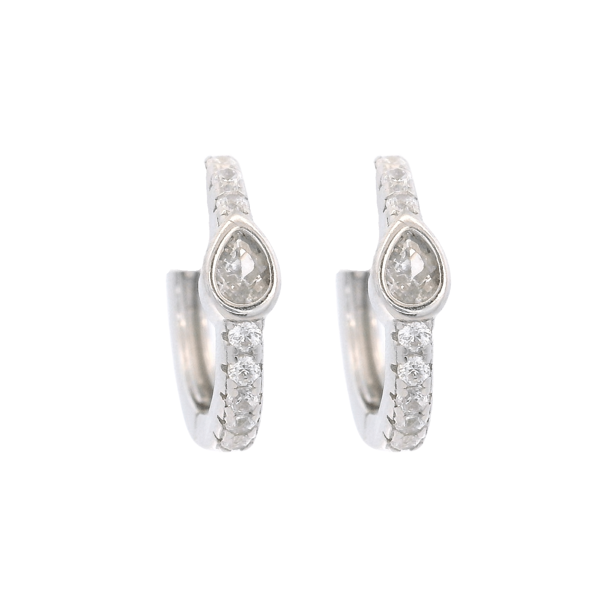 925SL SEMINFINITY CENTER DROP CZ HUGGIES - C'SANTOS