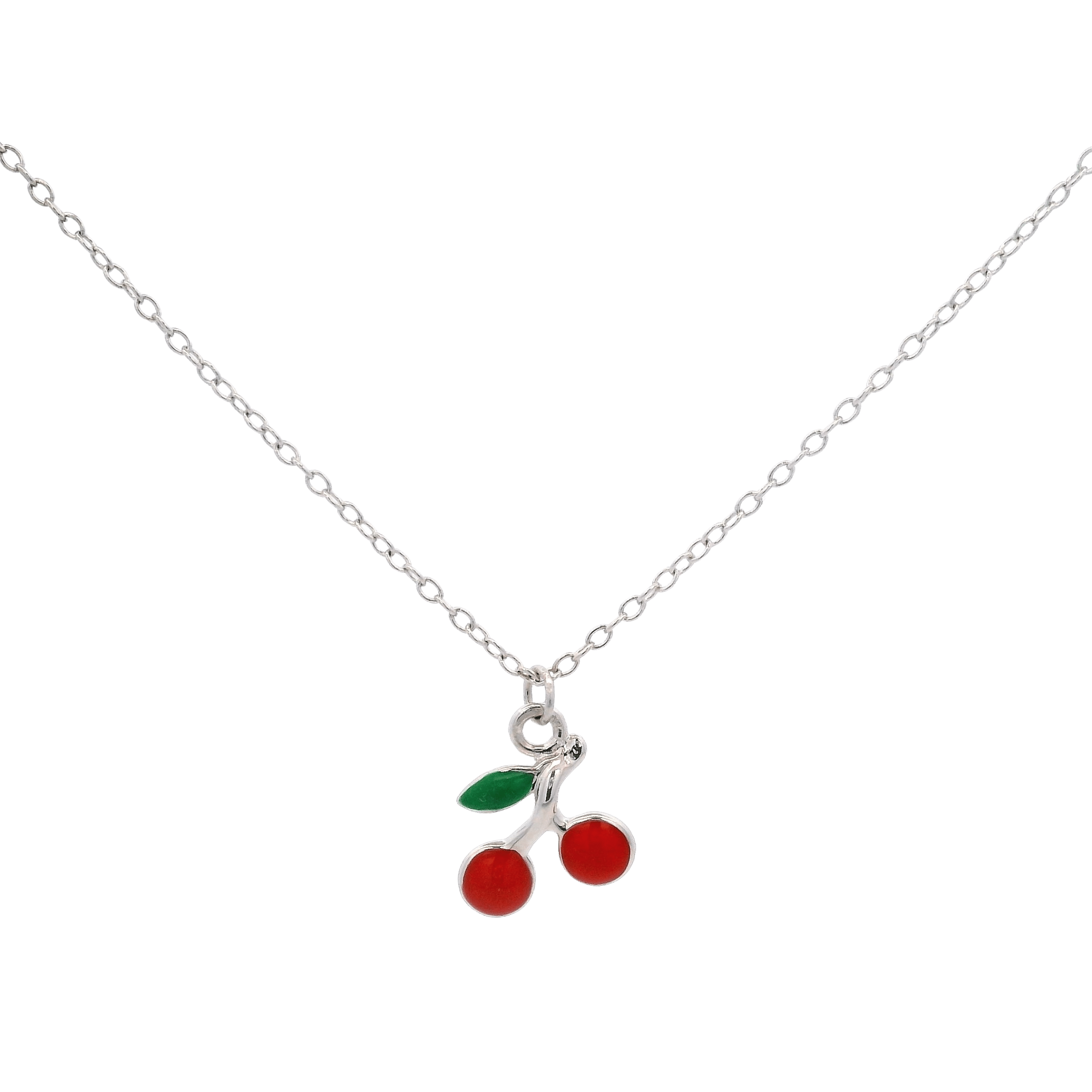 925SL SOLITARY CHERRIES NECKLACE - C'SANTOS