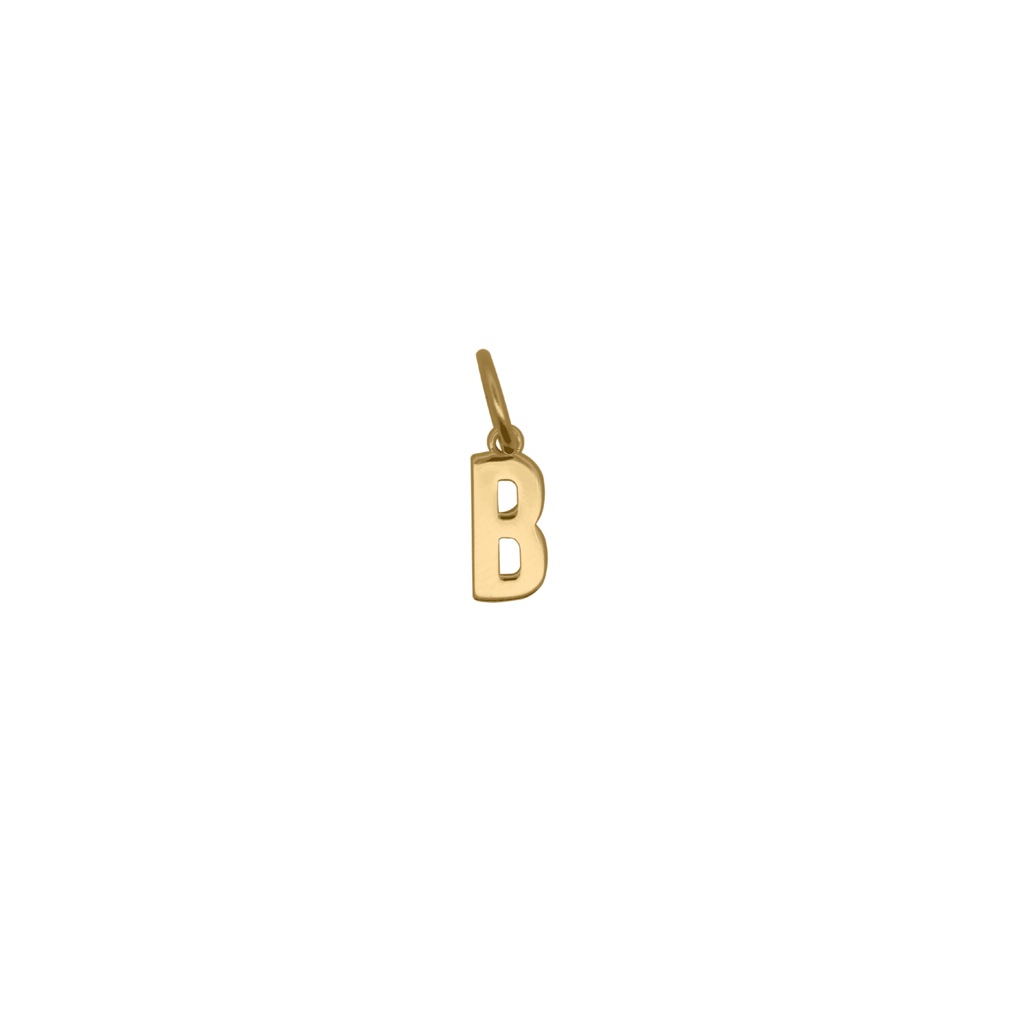 925YG B FLAT INITIAL CHARM - C'SANTOS