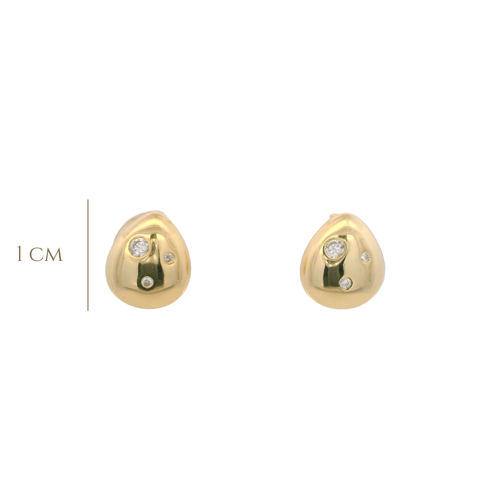 925YG DROP WITH TRIPLE CZ EARRINGS - C'SANTOS