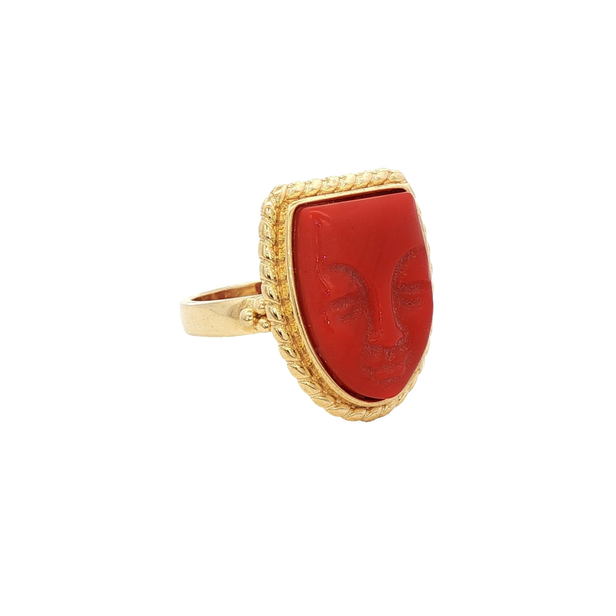 925YG MASK ORANGE RING T7 - C'SANTOS