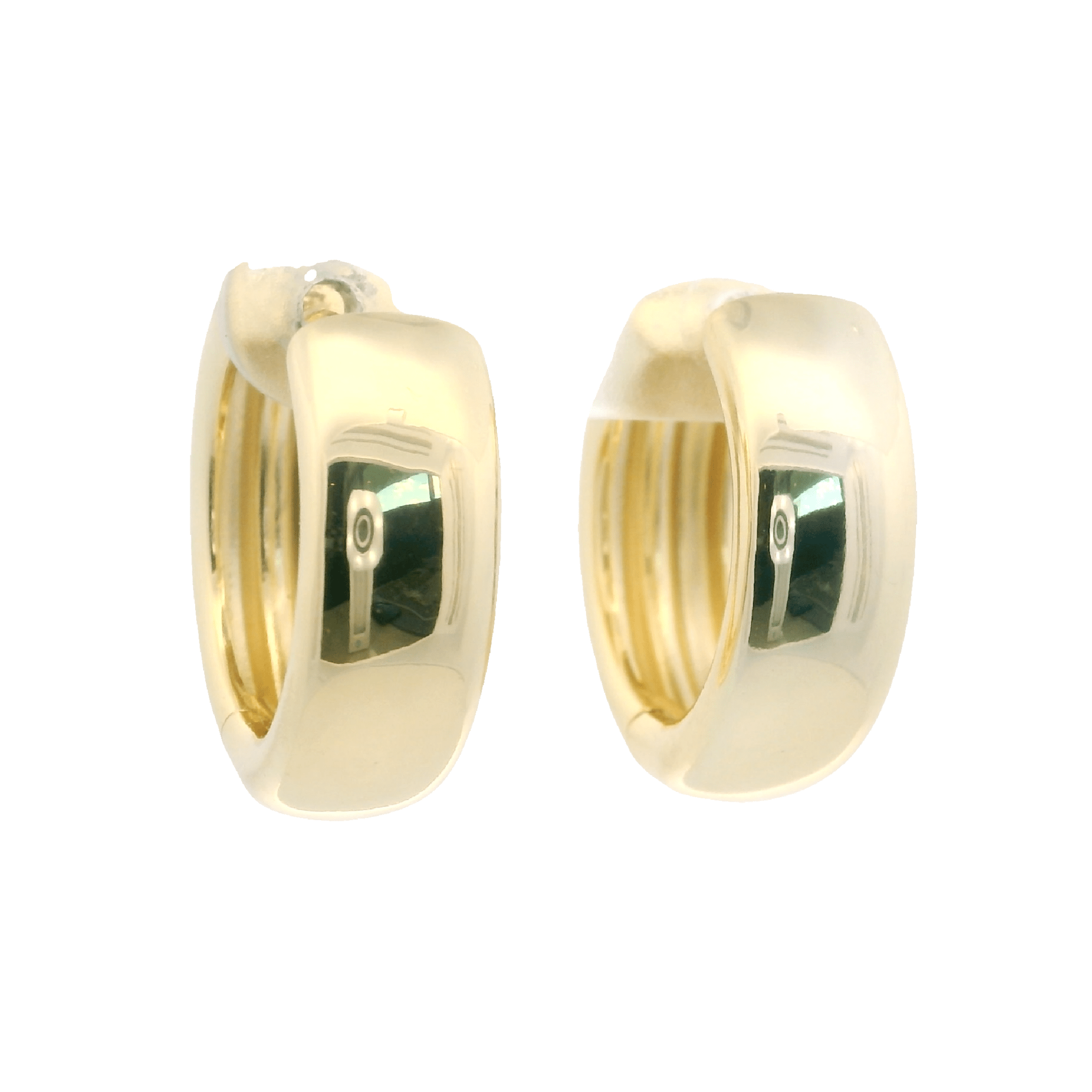 925YG ROW CENTER PAVE HOOPS - C'SANTOS
