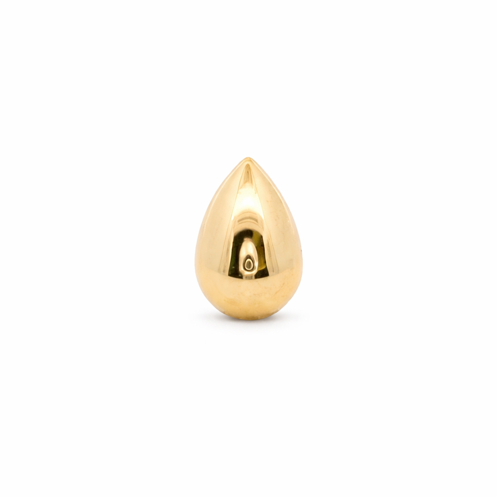 Piercing Liso en Oro Amarillo de 14K