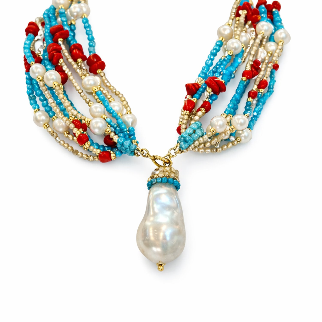 925YG CALLO ZIRNI PEARL NECKLACE