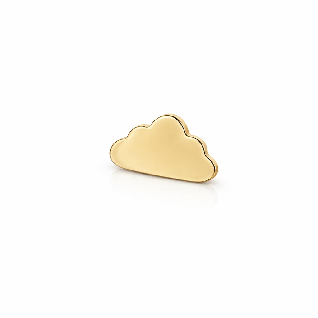 Piercing de Nube en Oro Amarillo 14K