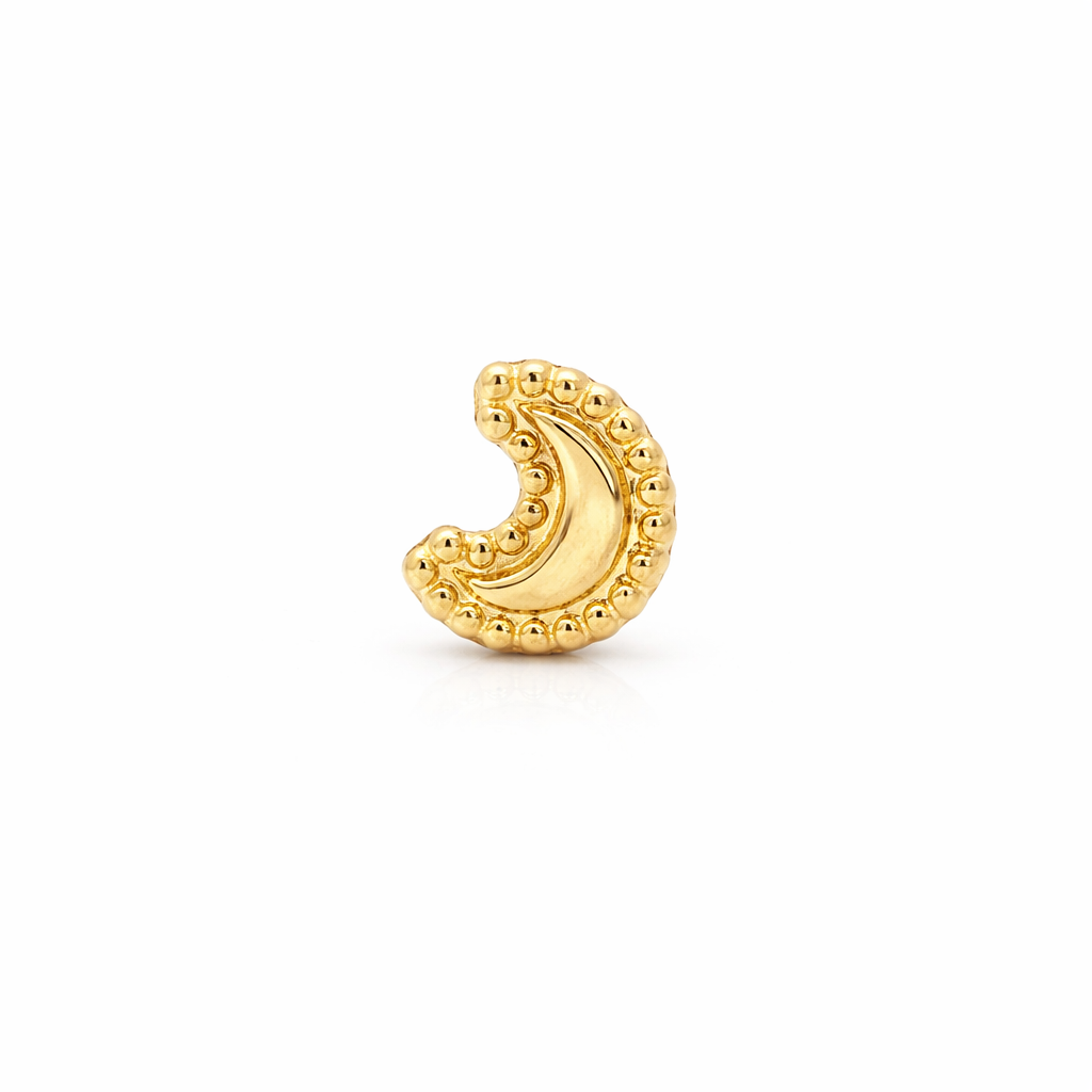 Piercing Luna en Oro Amarillo 14K