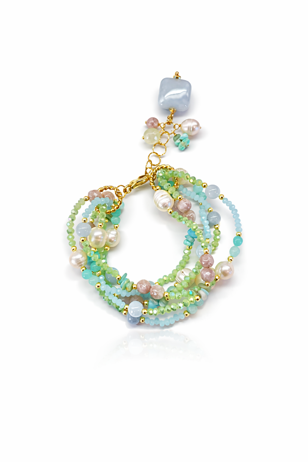 Pulsera Multifilo en Plata 925 Bañada en Oro