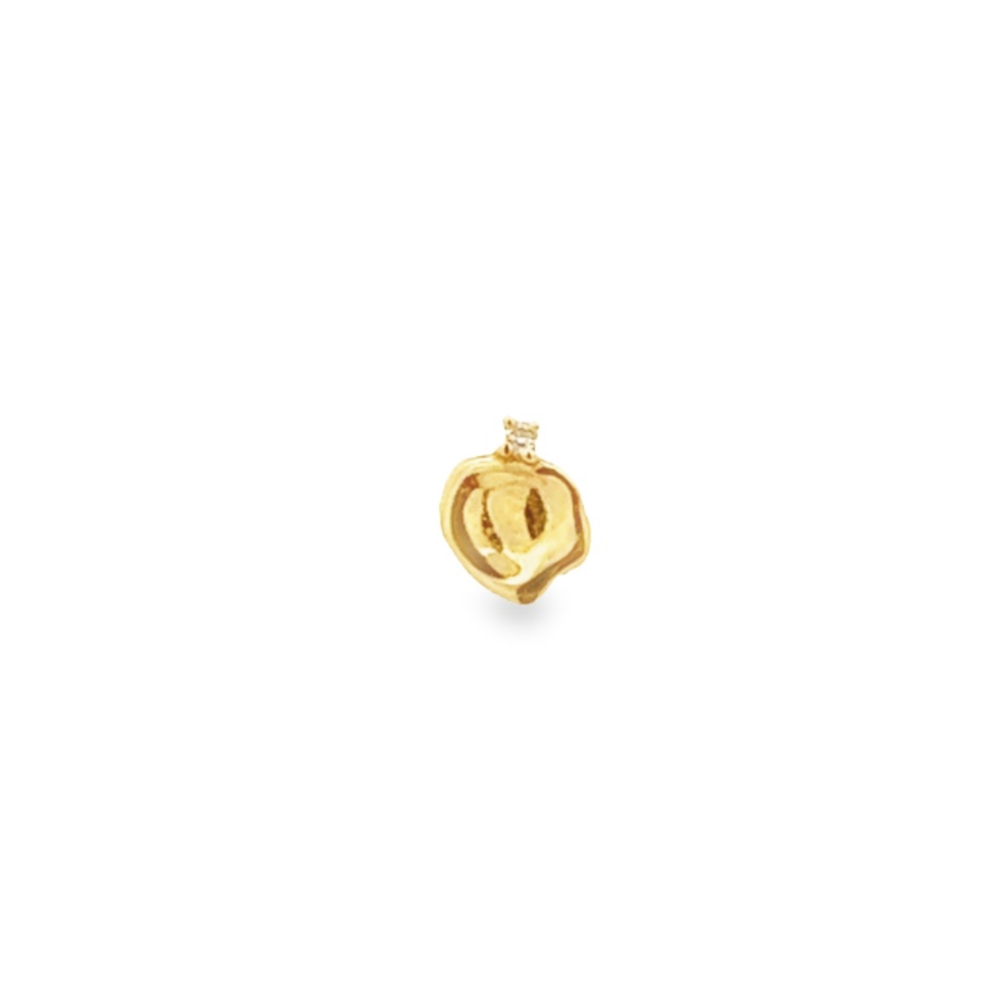 PIERCING DE ORO AMARILLO 14K CON DIAMANTE