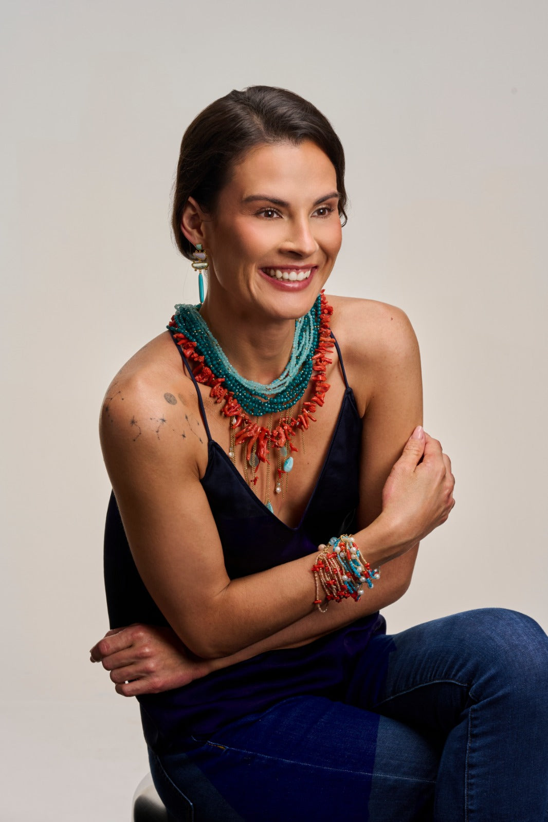 925YG ZIRNI BEIGE CALLO BRACELET