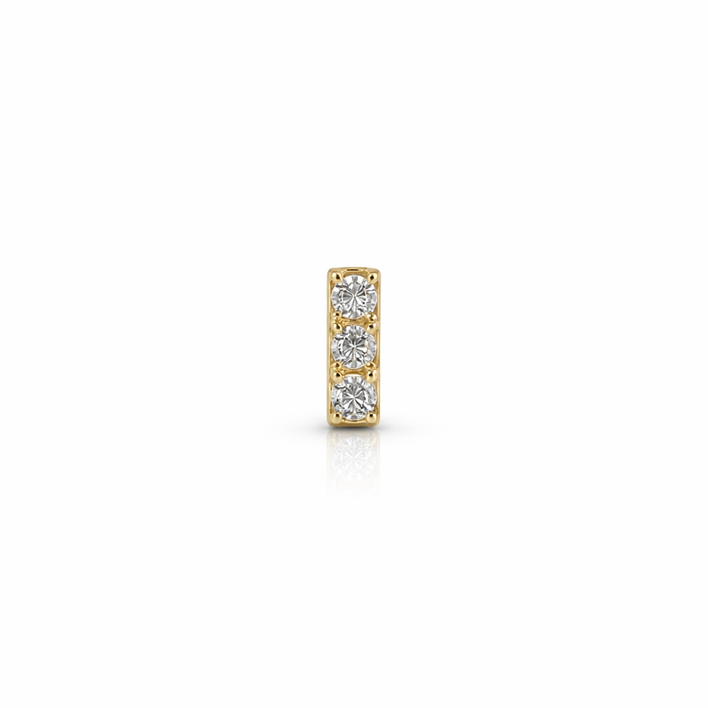 Piercing Lineal en Oro Amarillo 14K