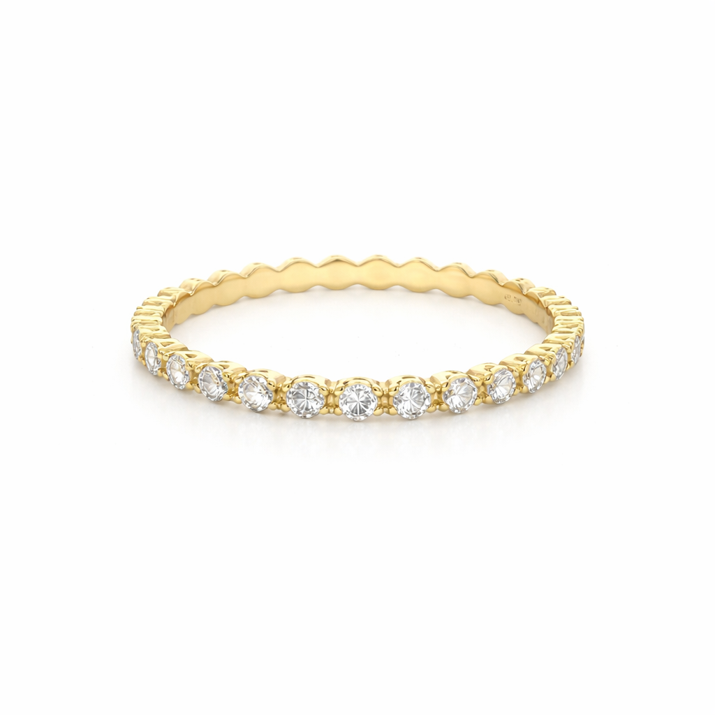 D0.11 14KY BEZEL DIAMOND RING  T7