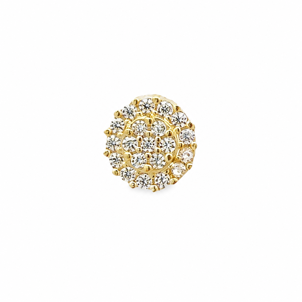 Piercing Circular con Cristales en Oro 14K