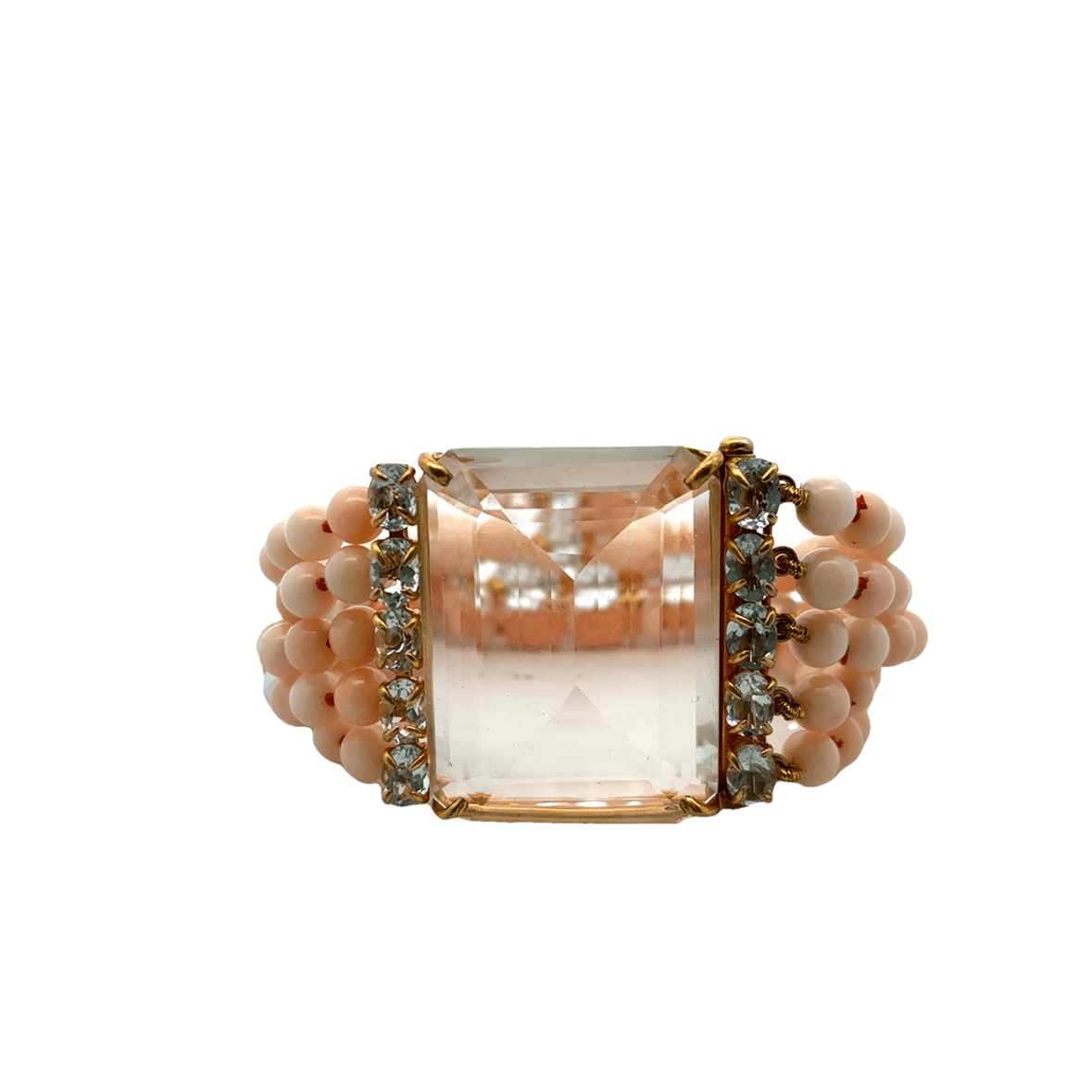 BRACELET SET WITH CLEAR QUARTZ BRT - 1 - STN - 35 - C'SANTOS