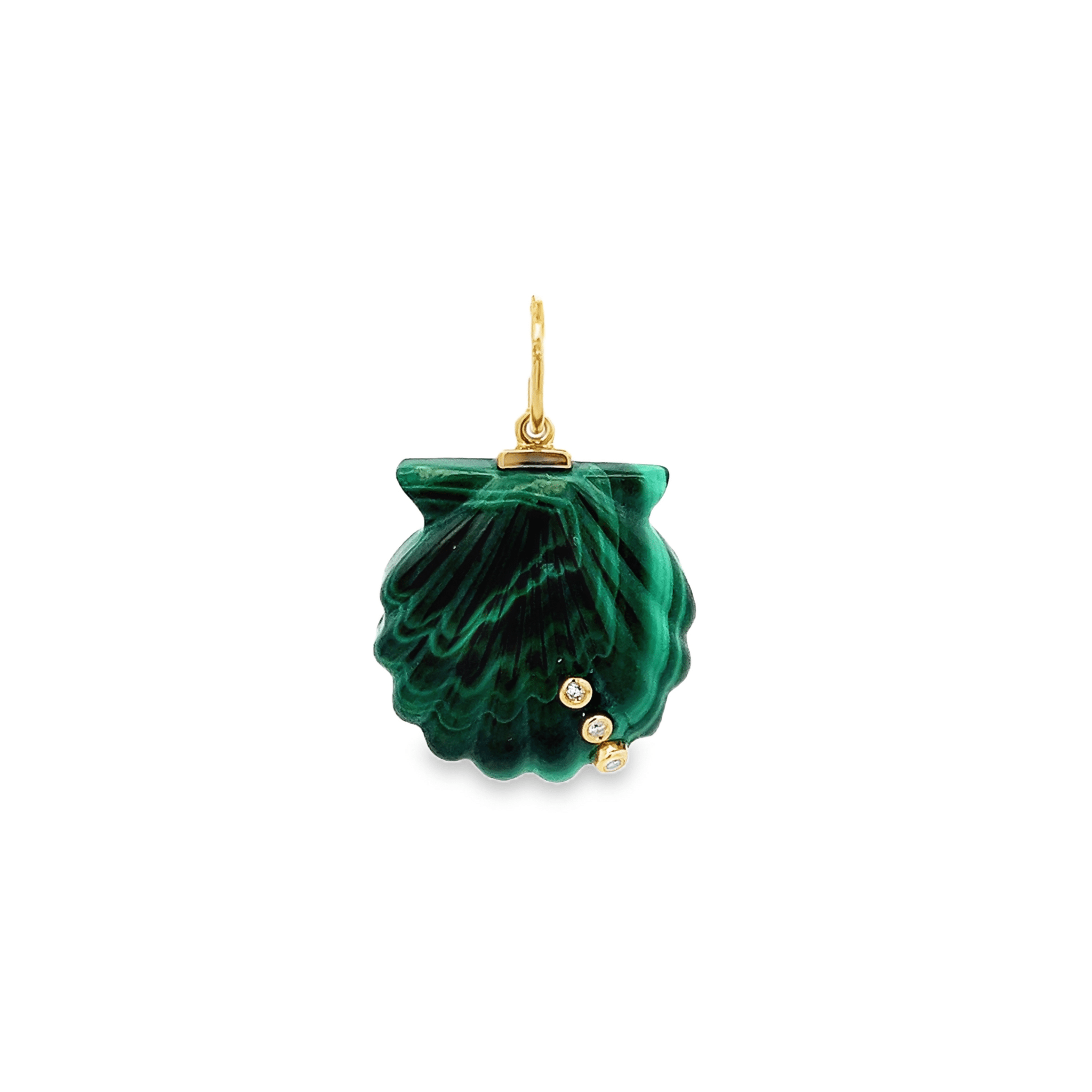 D0.02CT 14KY SEASHELL CHARM MAL13.63CT - C'SANTOS