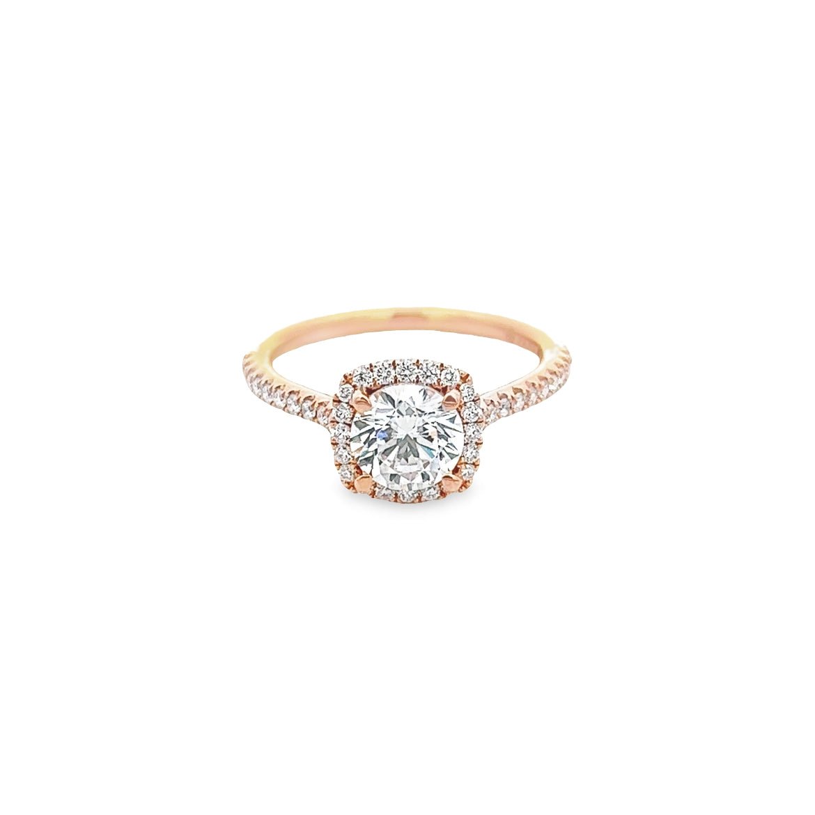 D0.35CT 14KR MONTURA HALO DC 1.00CT RD - C'SANTOS