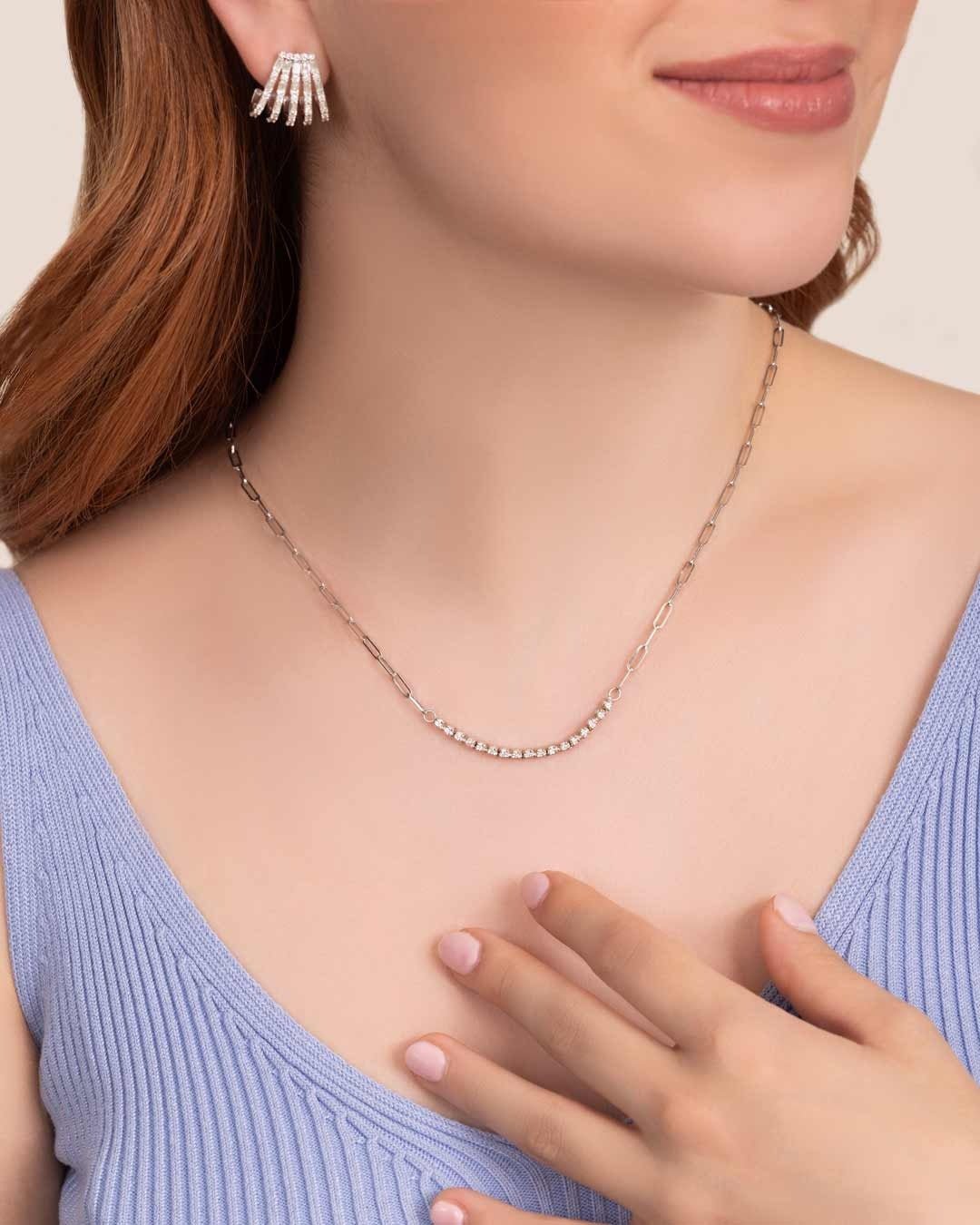 D0.50 14KW DIAMOND LINK NECKLACE - C'SANTOS