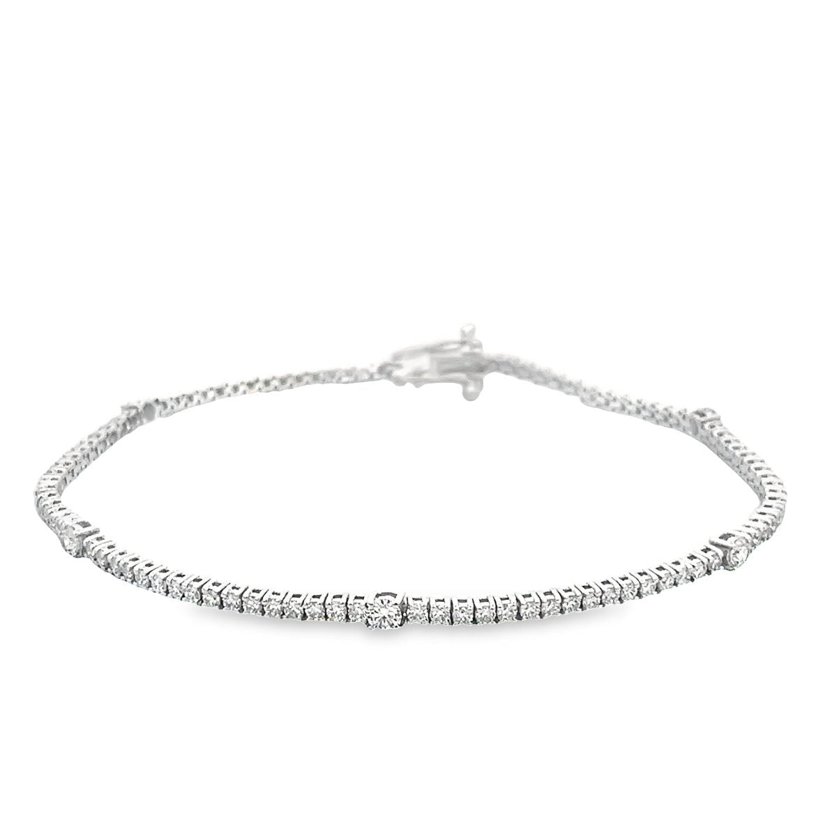 D2.04CT 14KW TENNIS BRACELET - C'SANTOS