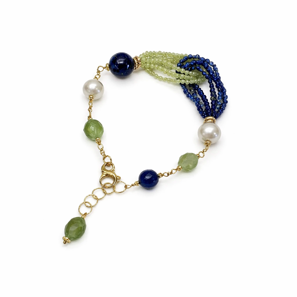 925YG ZIRNI LAPIS PERLE ACELET