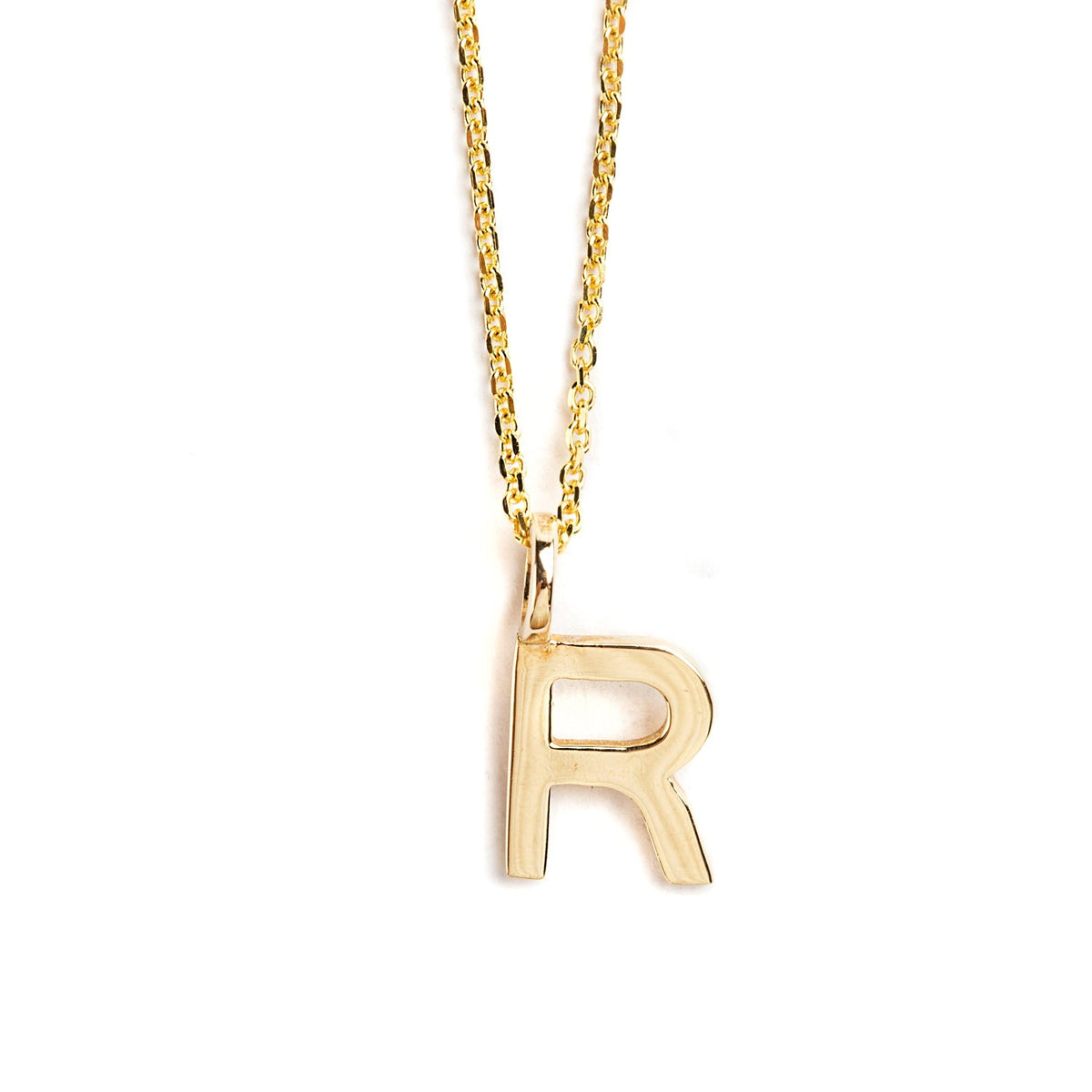 DIJE LETRA R DE ORO AMARILLO DE 14K - C'SANTOS