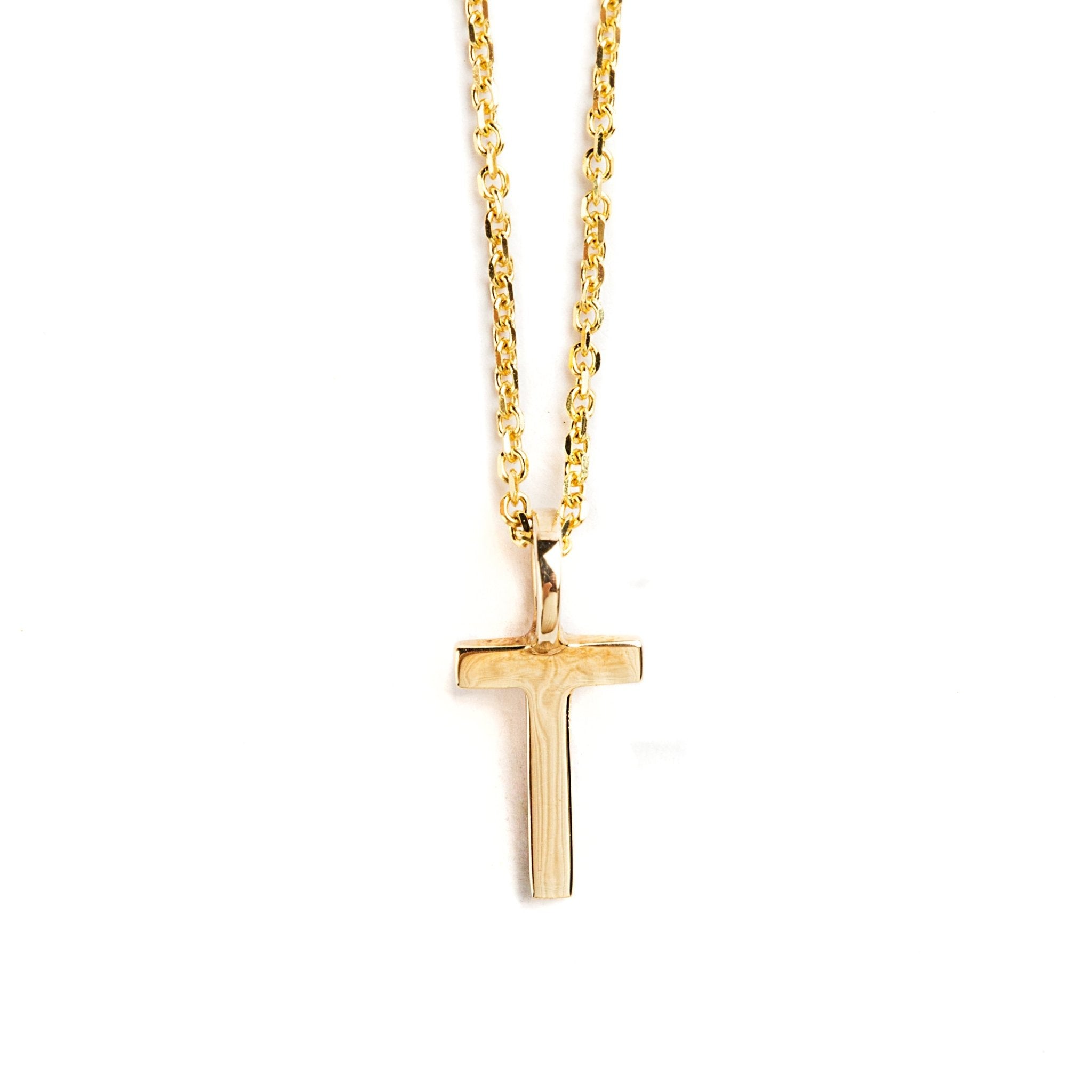 DIJE LETRA T DE ORO AMARILLO DE 14K - C'SANTOS