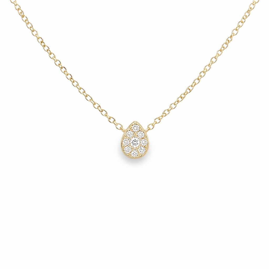 Gargantilla de Diamantes en Oro Amarillo 14K